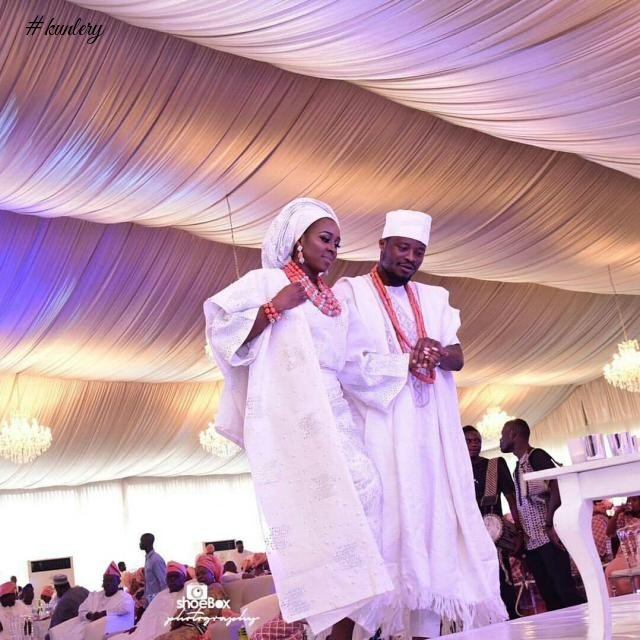 AMINA AND MOBOLANLE’S GREEN AND WHITE TRADITIONAL WEDDING