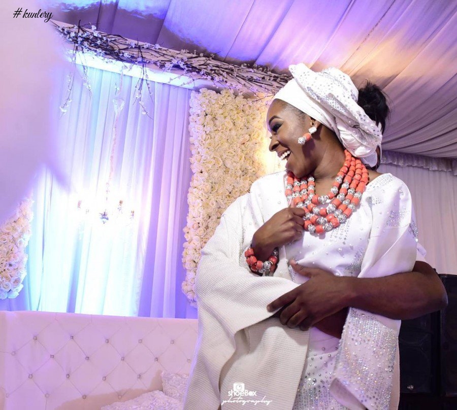 AMINA AND MOBOLANLE’S GREEN AND WHITE TRADITIONAL WEDDING