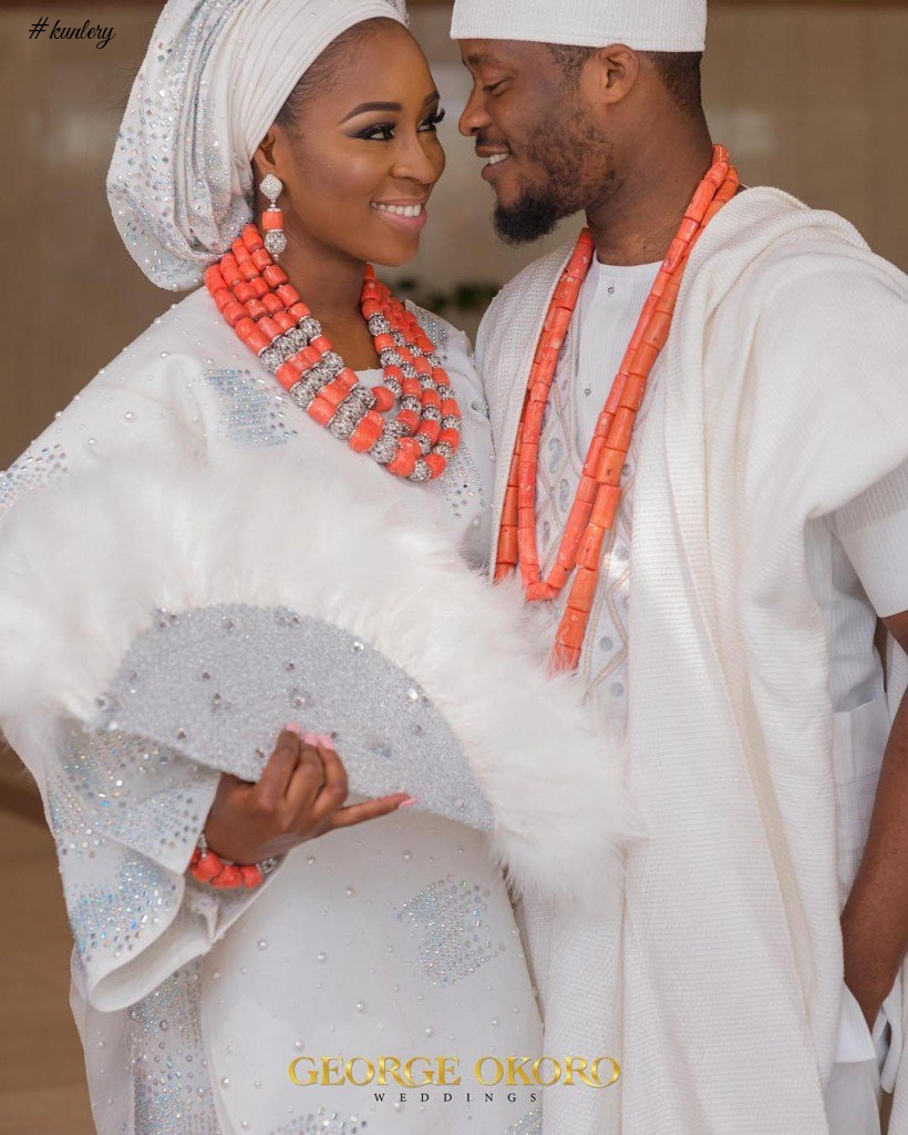 AMINA AND MOBOLANLE’S GREEN AND WHITE TRADITIONAL WEDDING