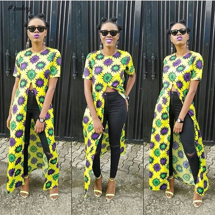 ANKARA LONG CAPE TOP AND TROUSER STYLES