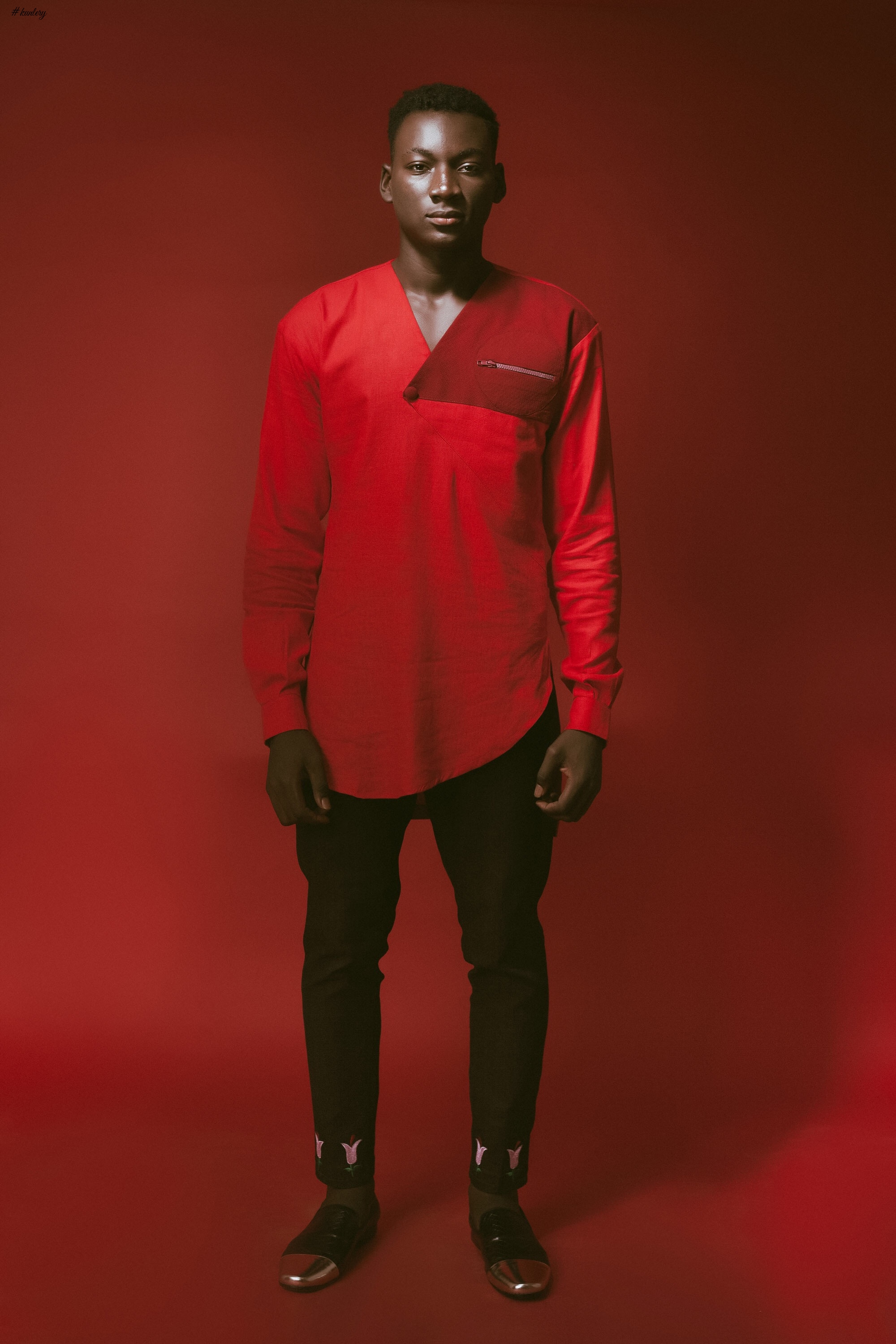 For the Love of Red! Abuja Based Aisha Abu-Bakr Luxury Design Presents Unisex Collection -Rouge (Men)
