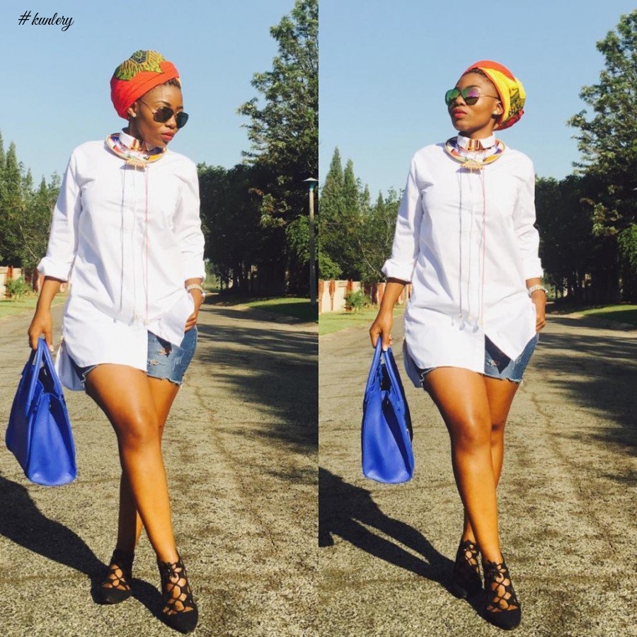 ANKARA HEADWRAPS WITH PLAIN OUTFITS