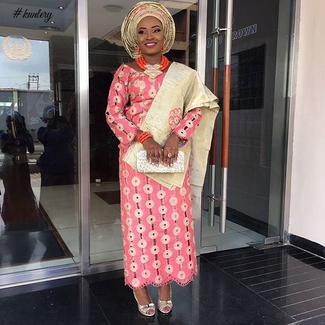 LATEST PINK ASO EBI STYLES FOR NIGERIAN WOMEN