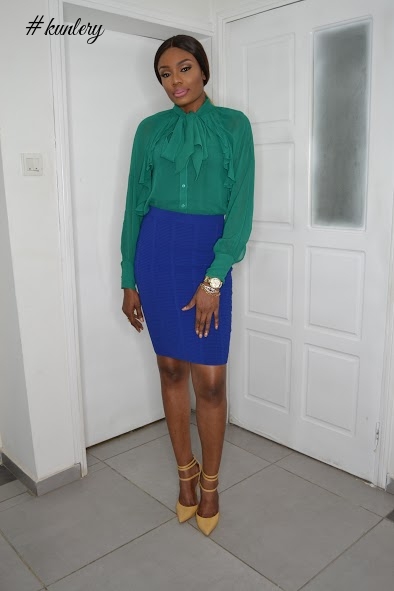 Ono’s Diary: Pussy Bow Blouse + Stretch Pencil Skirt