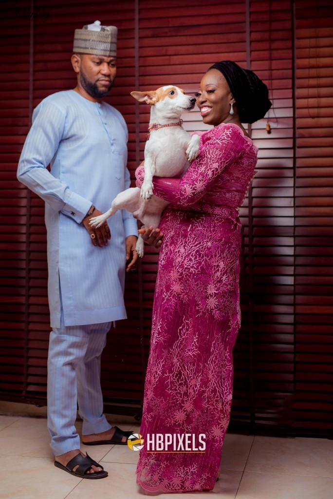 Tosin & Novo’s Fun Pre-Wedding Shoot with their Dog | Photos by Happy Benson Pixels