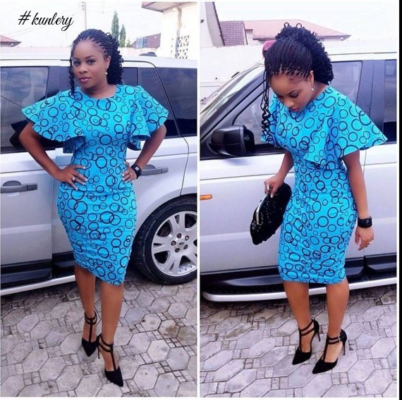 Flared Sleeves Are Becoming A Norm In African Print Fashion