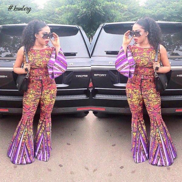 Flared Sleeves Are Becoming A Norm In African Print Fashion