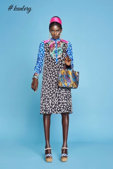 Mandarin Collars & Raffia Fringe in Duro Olowu’s Spring 2017 Ready-to-Wear Collection