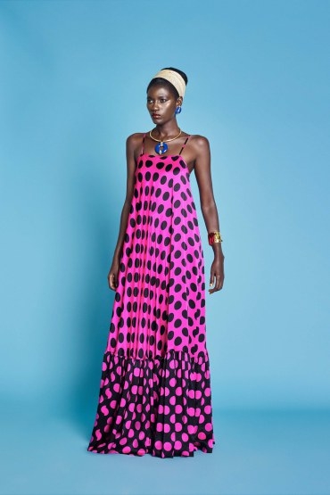 Mandarin Collars & Raffia Fringe in Duro Olowu’s Spring 2017 Ready-to-Wear Collection