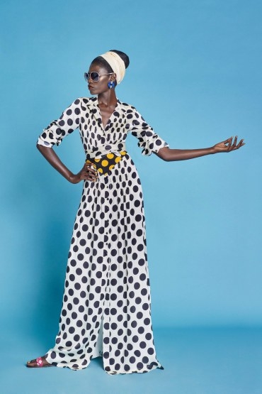 Mandarin Collars & Raffia Fringe in Duro Olowu’s Spring 2017 Ready-to-Wear Collection