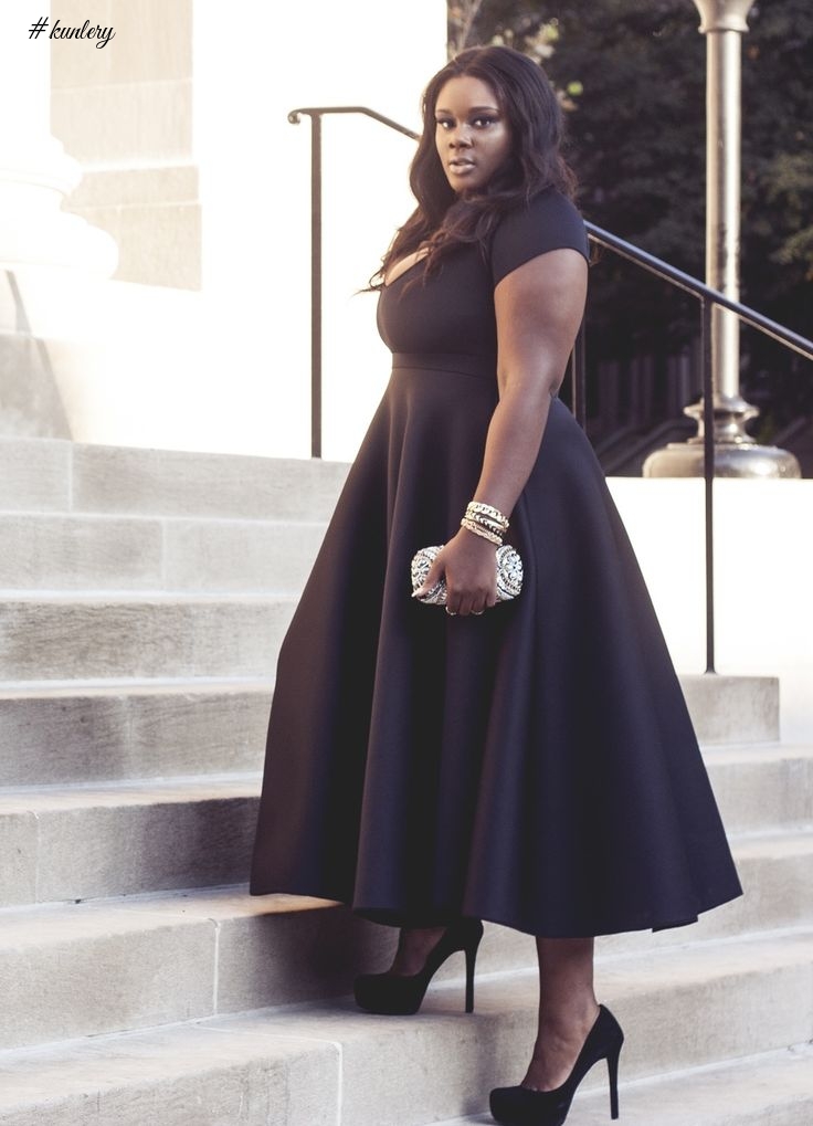 STYLISH BLACK DRESSES FOR THE PLUS SIZE LADIES