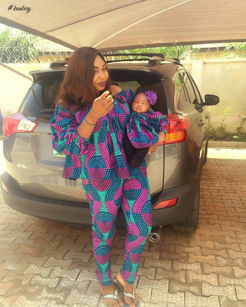MOTHER AND CHILD OWAMBE STYLE (ASO EBI GLAM LOOK)