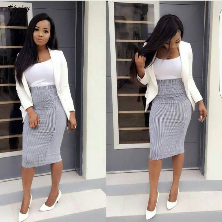 DAZZLE IN WHITE TO WORK THIS WEEK