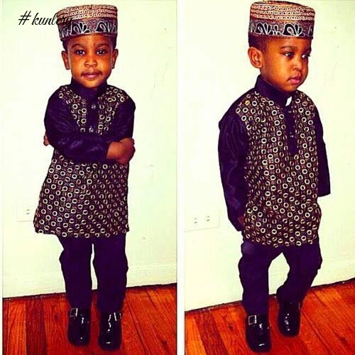 The Cutest Men Ever! When Boys Are Draped In African Fashion Attire; Agbada, Kaftan,