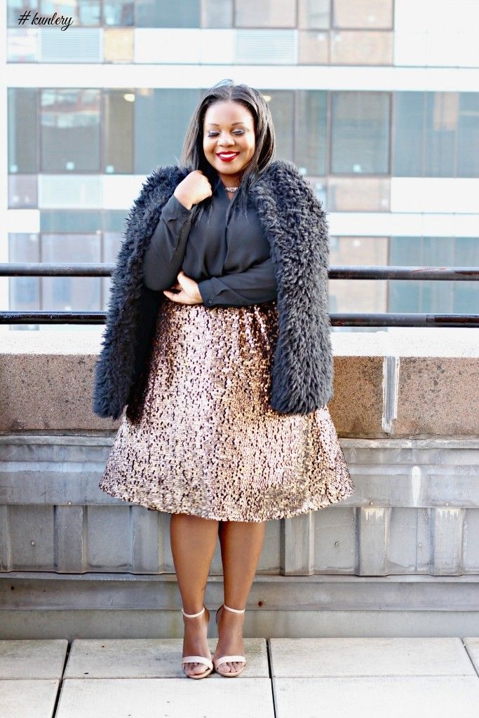 SEQUIN SKIRTS WITH THE PLUS SIZE FASHIONISTAS