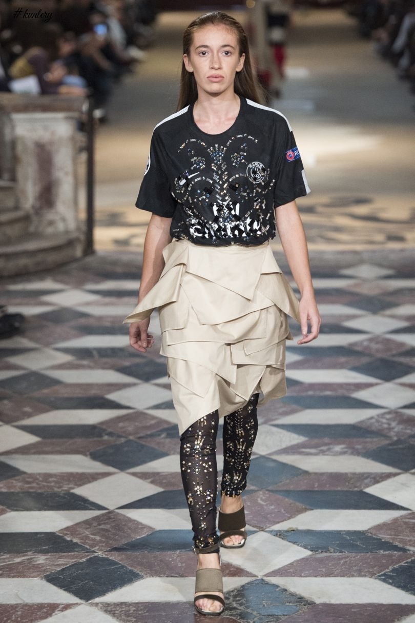 Koché RTW SS18 Collection! Football Meets Fashion At Paris Fashion Week Spring 2018
