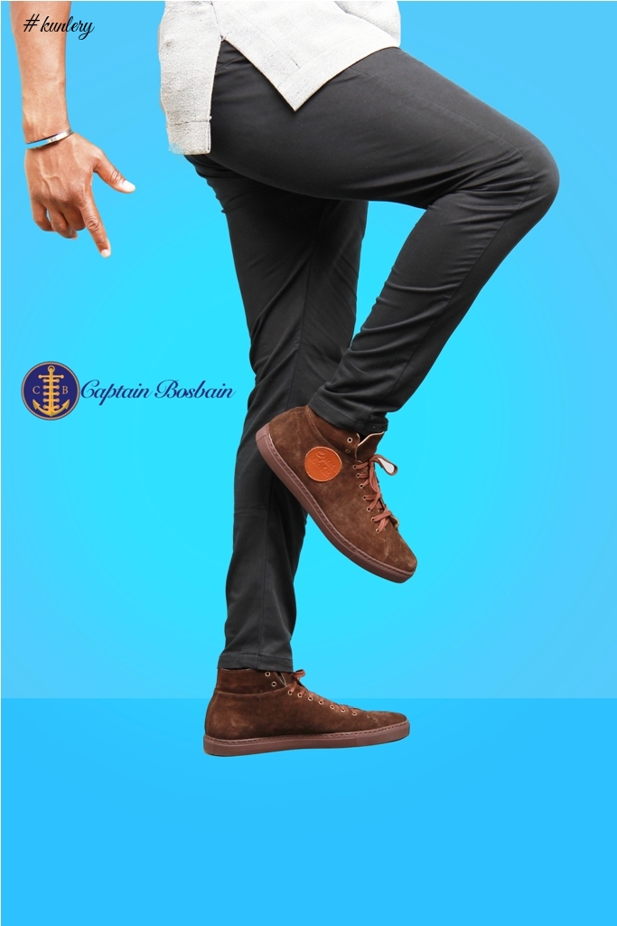 BBA Melvin Oduah Models Captain Bosbain “Gentlemen Sneakers” Collection