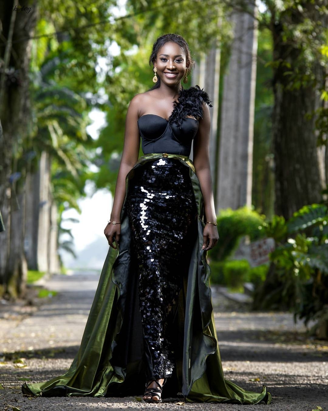 Miss Malaika Stuns In New Editorial In Elegant Sequined Dress As The Reigning Queen