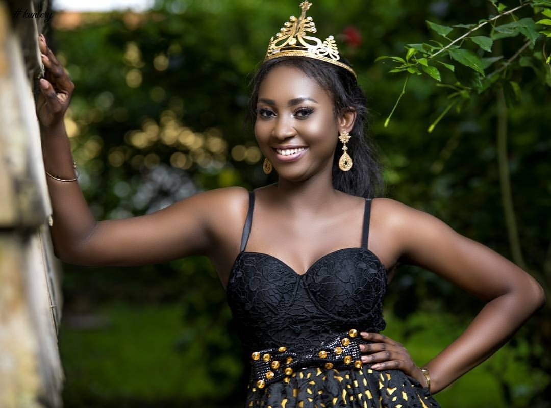 Miss Malaika Stuns In New Editorial In Elegant Sequined Dress As The Reigning Queen