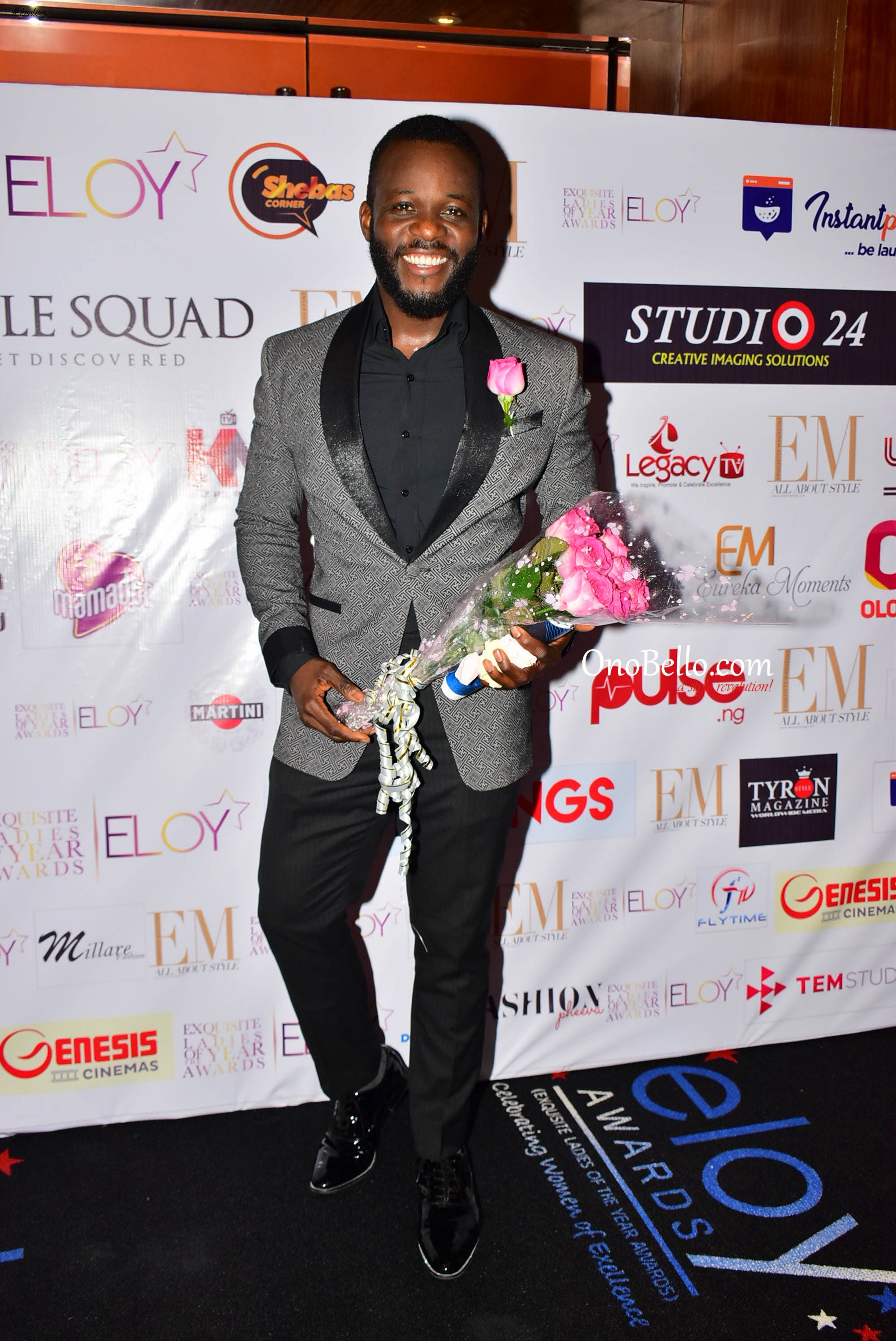 Red Carpet Glam! Osas Ighodaro Ajibade, Lanre DaSilva Ajayi, More Attend The 2017 ELOY Awards