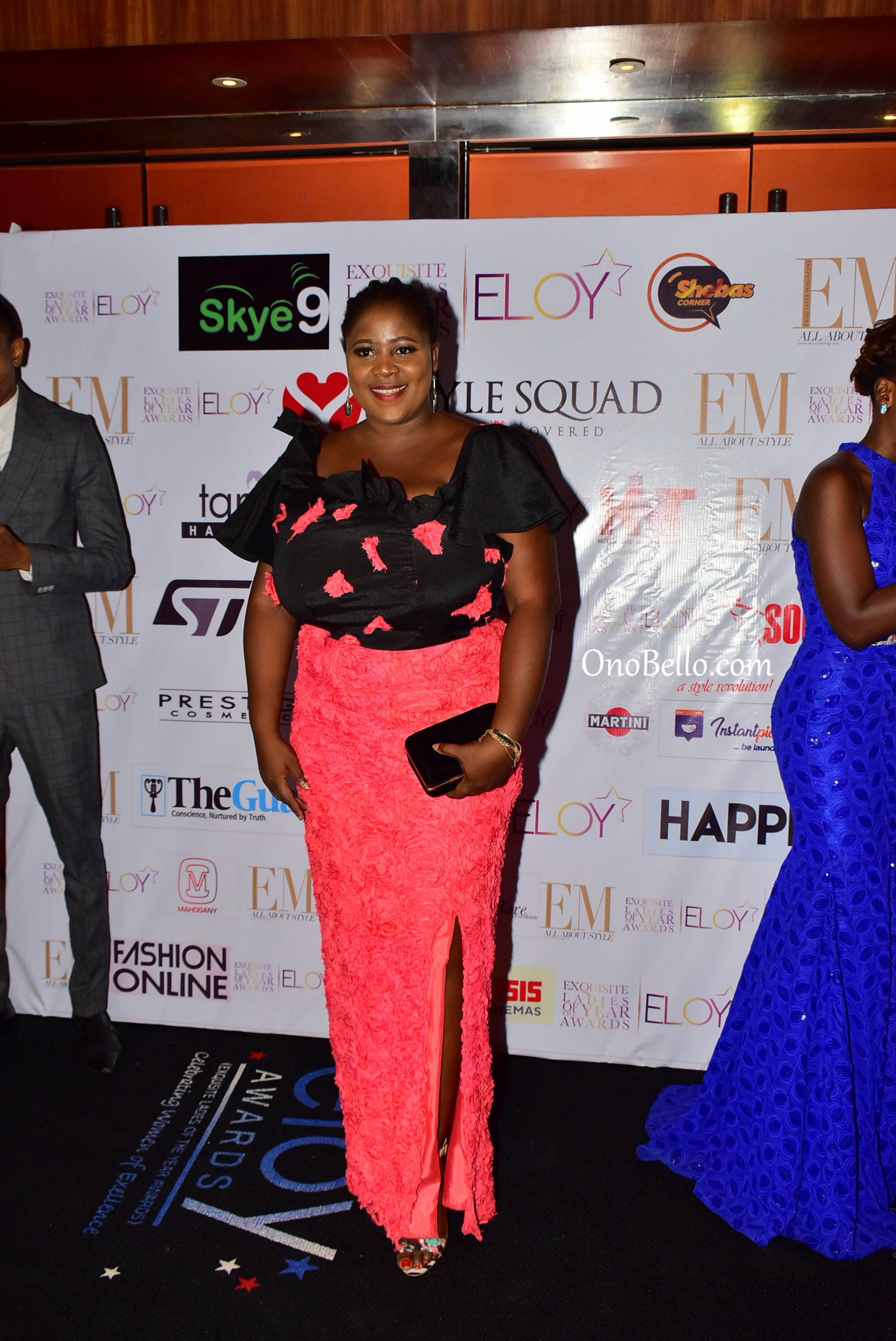 Red Carpet Glam! Osas Ighodaro Ajibade, Lanre DaSilva Ajayi, More Attend The 2017 ELOY Awards