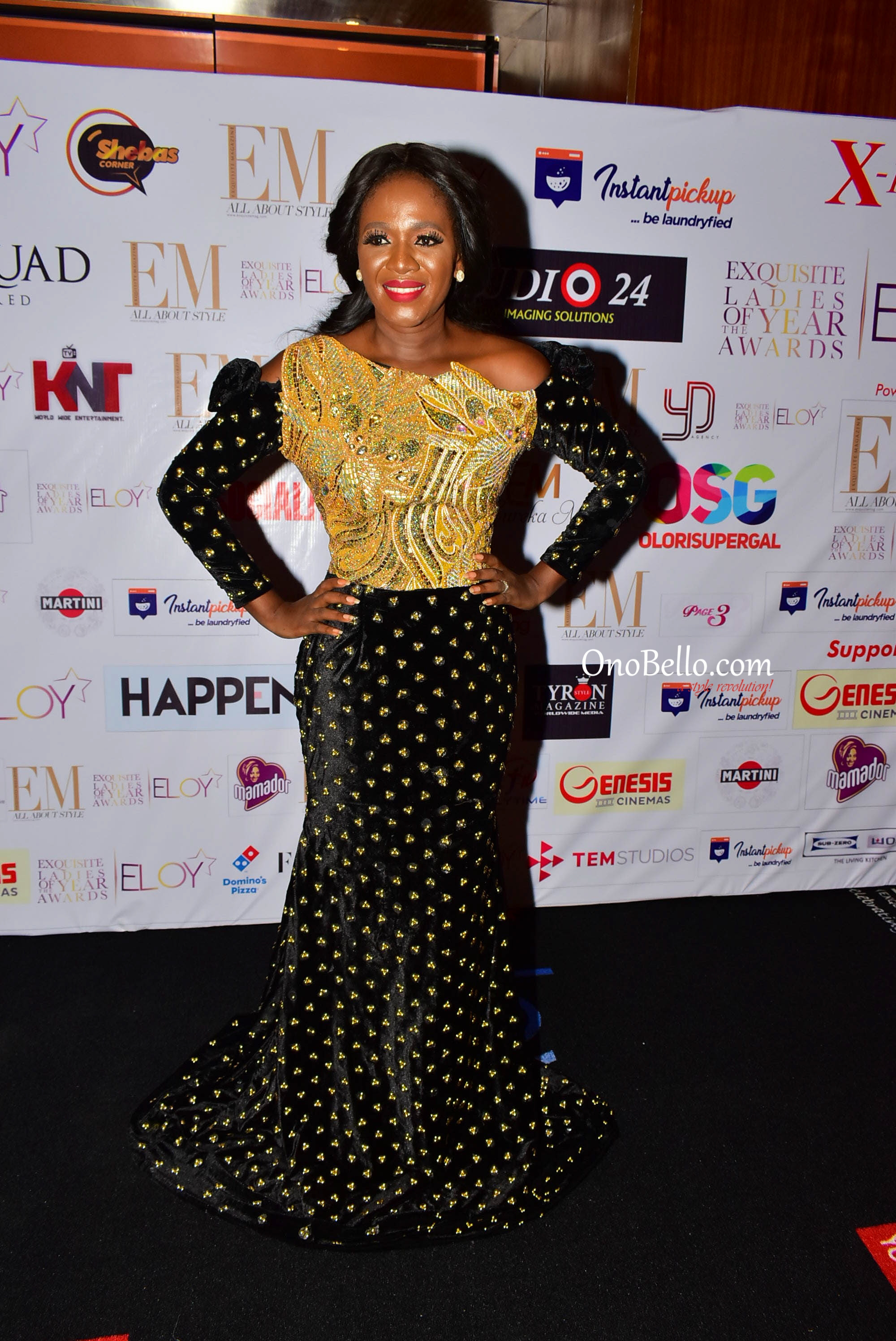 Red Carpet Glam! Osas Ighodaro Ajibade, Lanre DaSilva Ajayi, More Attend The 2017 ELOY Awards