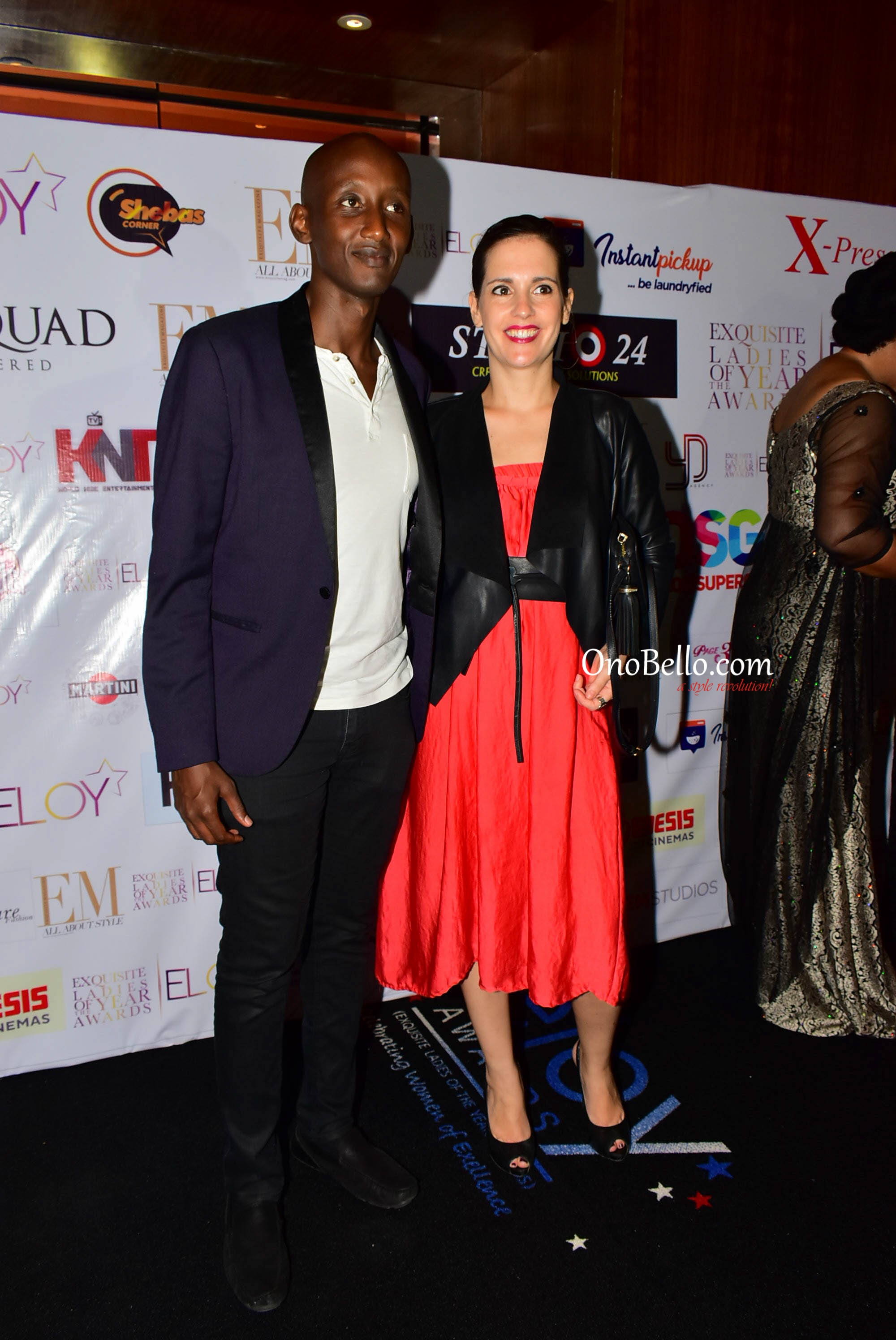 Red Carpet Glam! Osas Ighodaro Ajibade, Lanre DaSilva Ajayi, More Attend The 2017 ELOY Awards