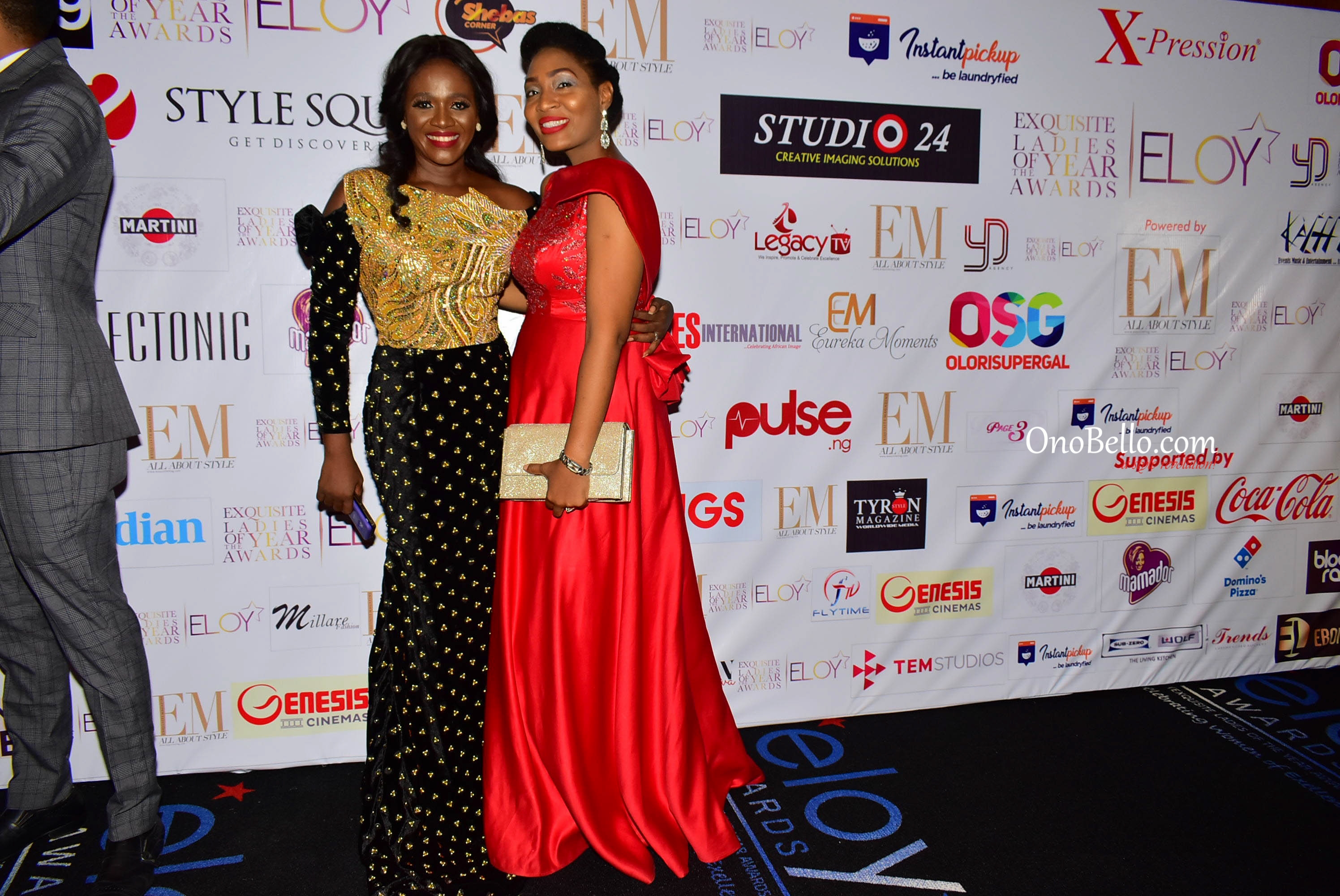 Red Carpet Glam! Osas Ighodaro Ajibade, Lanre DaSilva Ajayi, More Attend The 2017 ELOY Awards