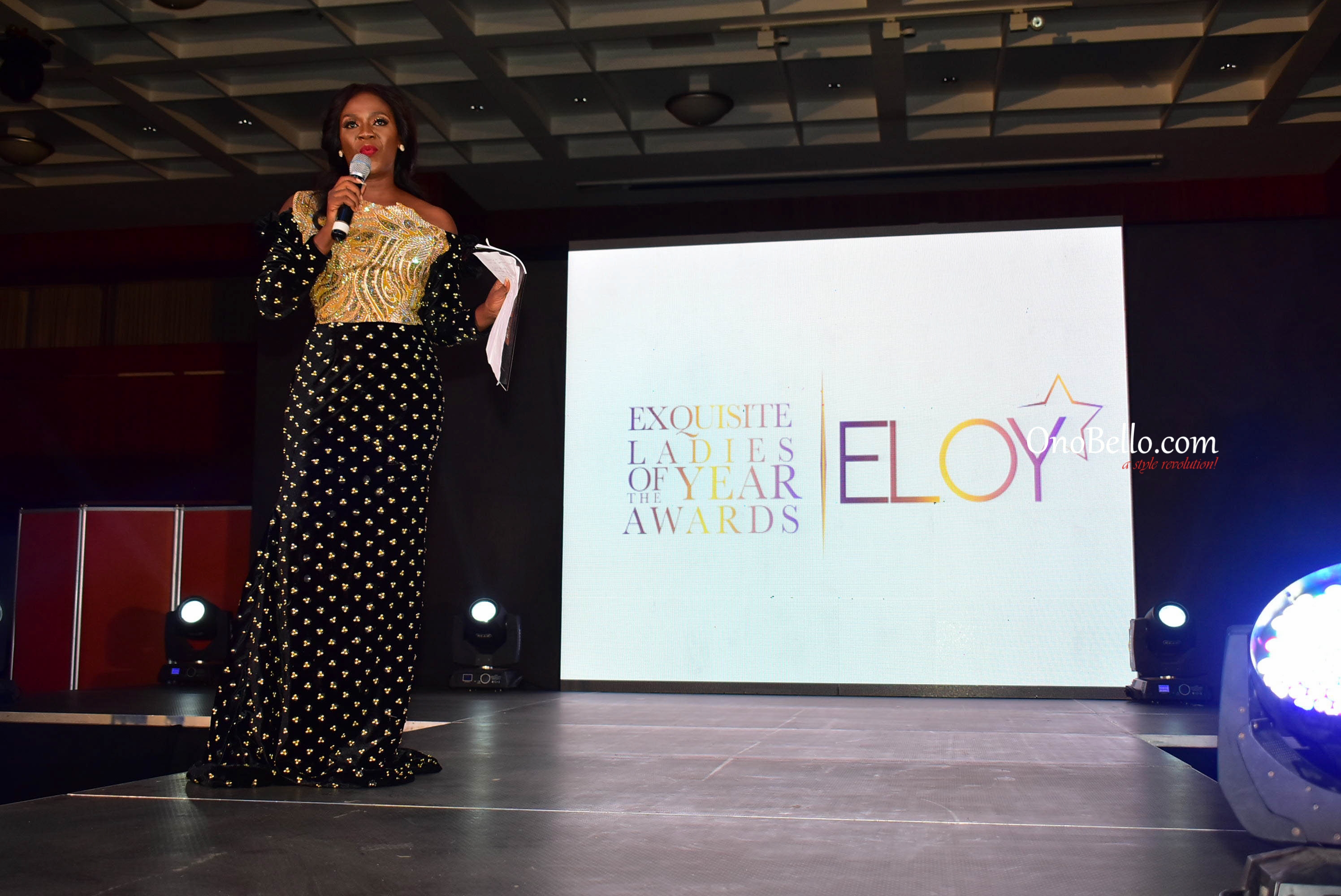 Red Carpet Glam! Osas Ighodaro Ajibade, Lanre DaSilva Ajayi, More Attend The 2017 ELOY Awards