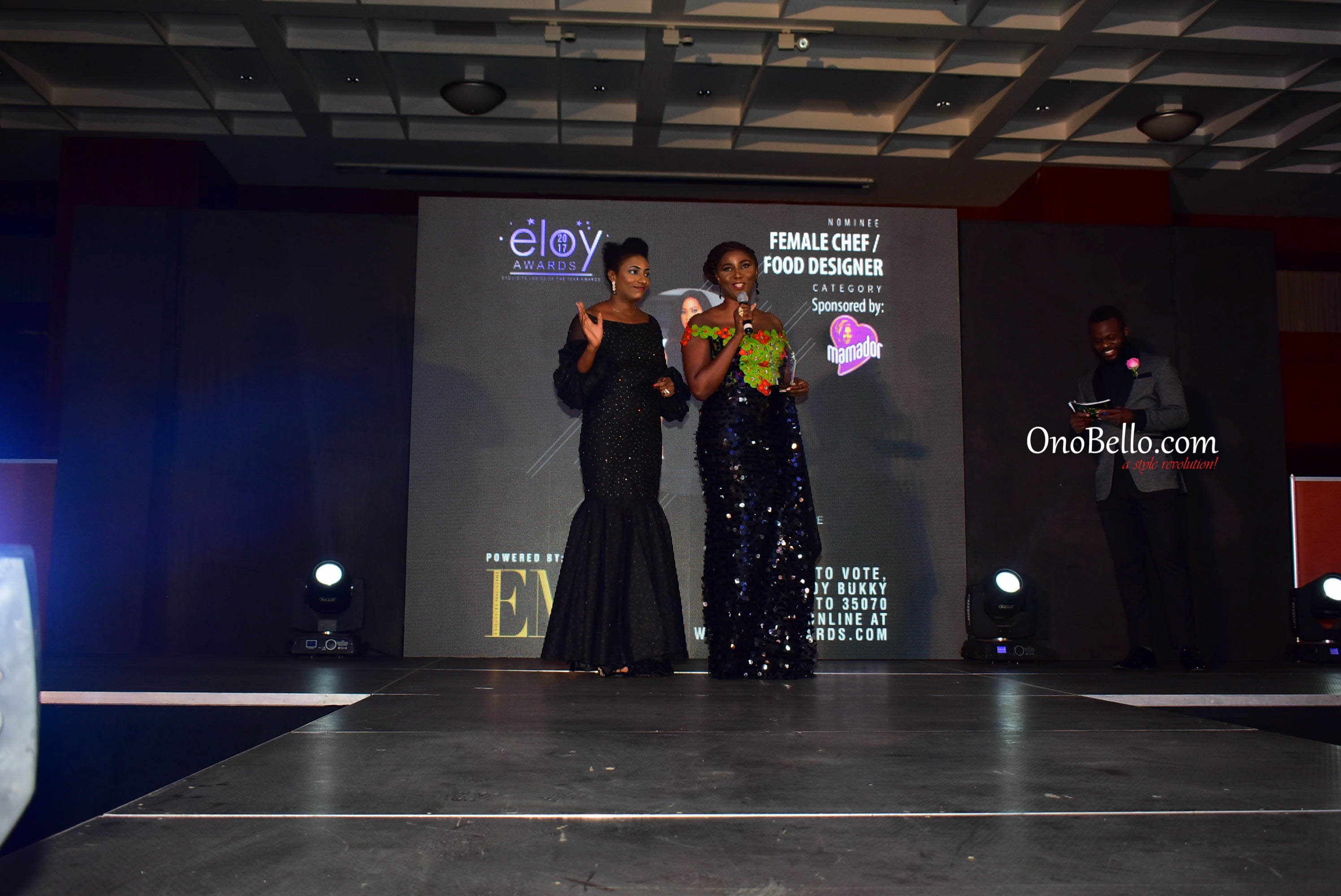 Red Carpet Glam! Osas Ighodaro Ajibade, Lanre DaSilva Ajayi, More Attend The 2017 ELOY Awards