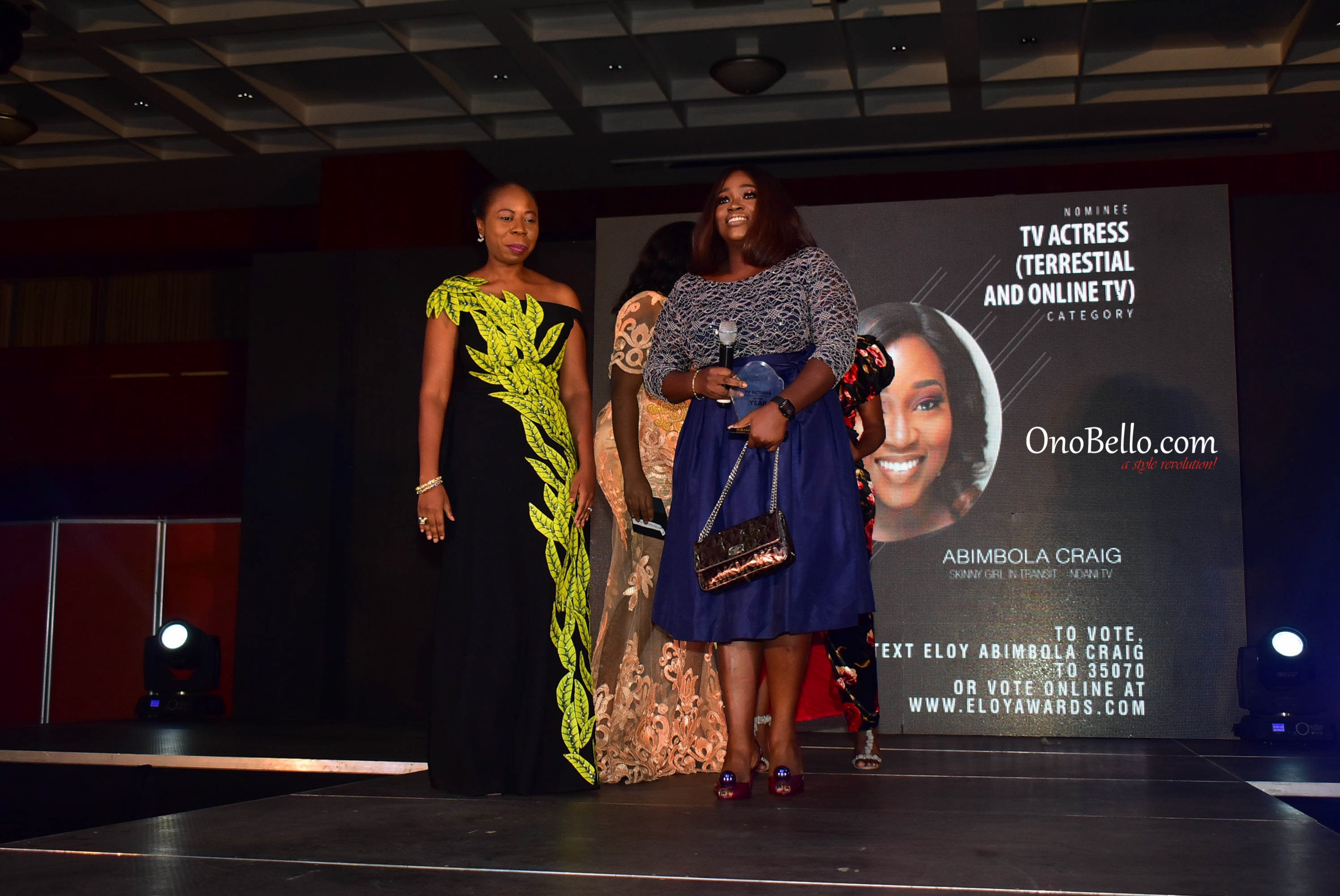 Red Carpet Glam! Osas Ighodaro Ajibade, Lanre DaSilva Ajayi, More Attend The 2017 ELOY Awards