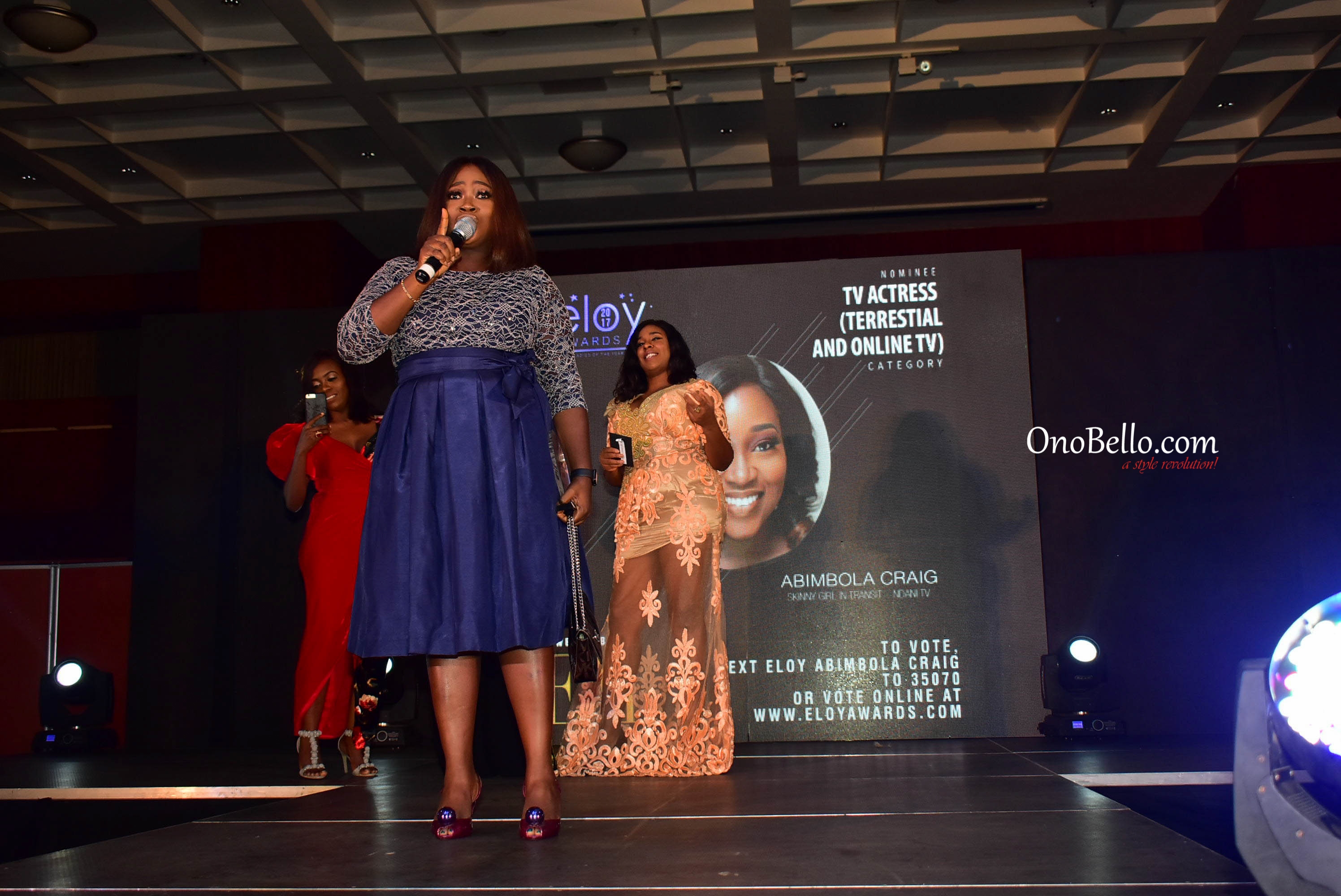 Red Carpet Glam! Osas Ighodaro Ajibade, Lanre DaSilva Ajayi, More Attend The 2017 ELOY Awards