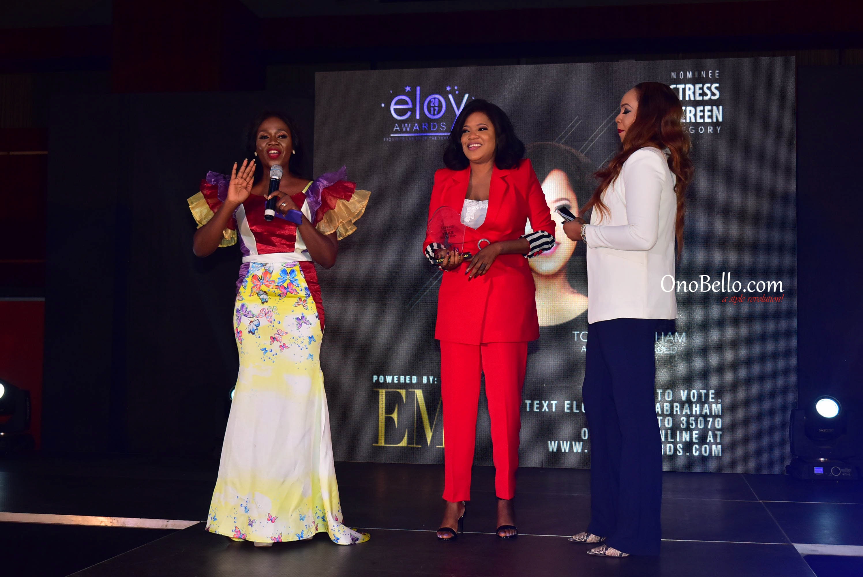Red Carpet Glam! Osas Ighodaro Ajibade, Lanre DaSilva Ajayi, More Attend The 2017 ELOY Awards