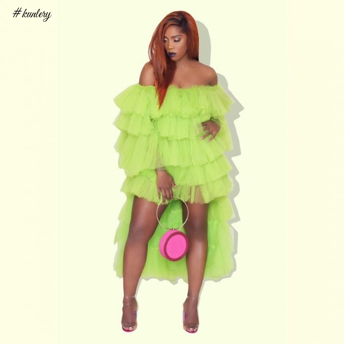 Check Out The Haute Fashion Bomb Tiwa Savage Dropped On Us At The WizKid Concert