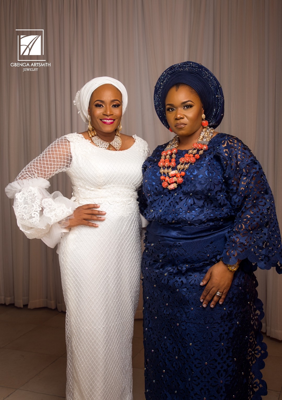 Banke Meshida-Lawal, Funke Bucknor-Obruthe Model Jewelry Brand Gbenga Artsmith “The Jollof Collection”