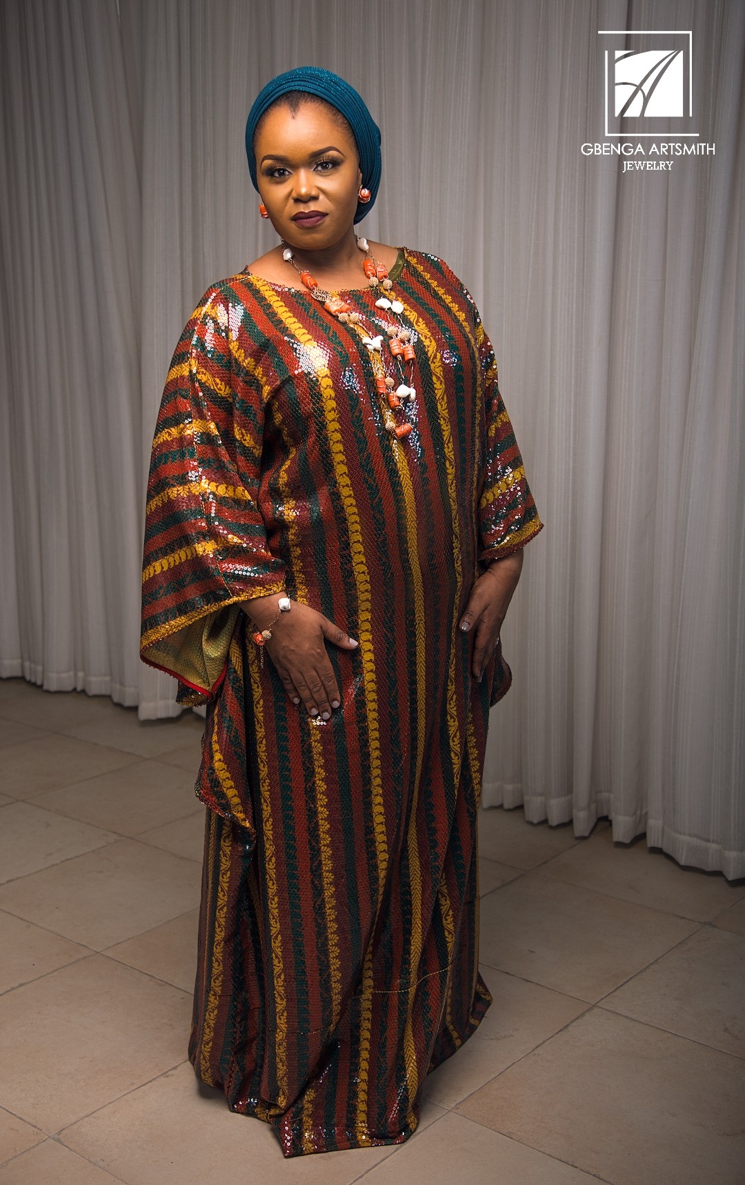 Banke Meshida-Lawal, Funke Bucknor-Obruthe Model Jewelry Brand Gbenga Artsmith “The Jollof Collection”