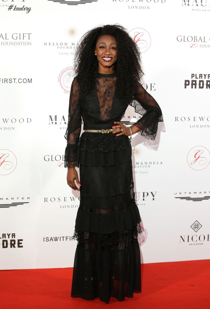 Bonang Matheba, Vanessa Williams, Beverly Knight Attend The Nelson Mandala Global Gift Gala In London