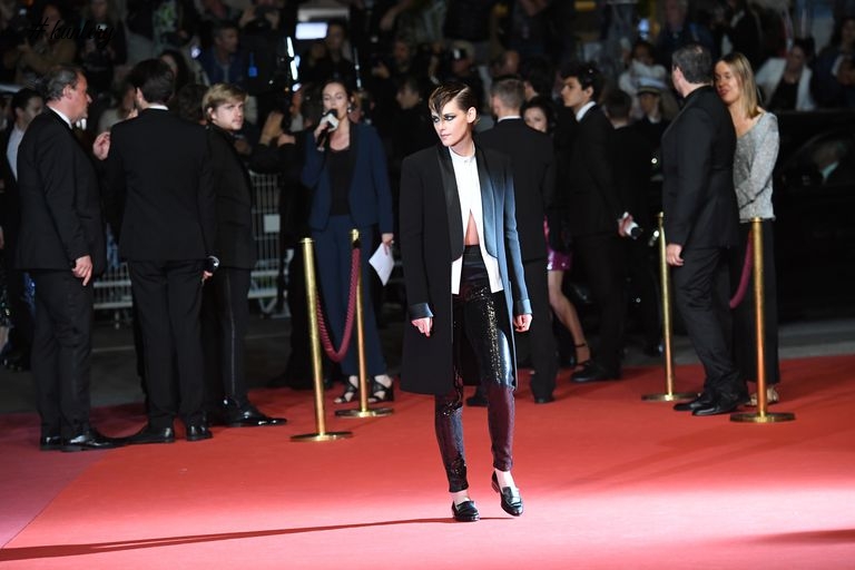Yay Or Nay? Kristen Stewart Wore A Crop Top & Suit To The Cannes Film Festival