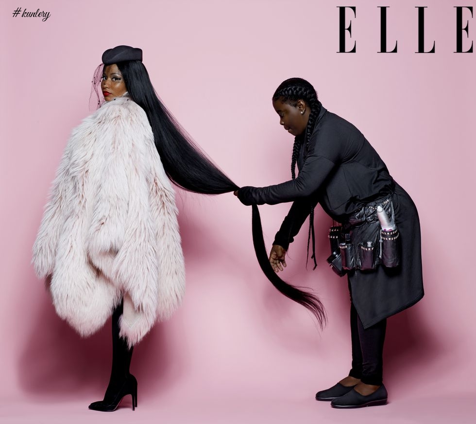 Nicki Minaj is A Fashion Killa For Elle Magazine! Photographed By The Legendary Karl Lagerfeld