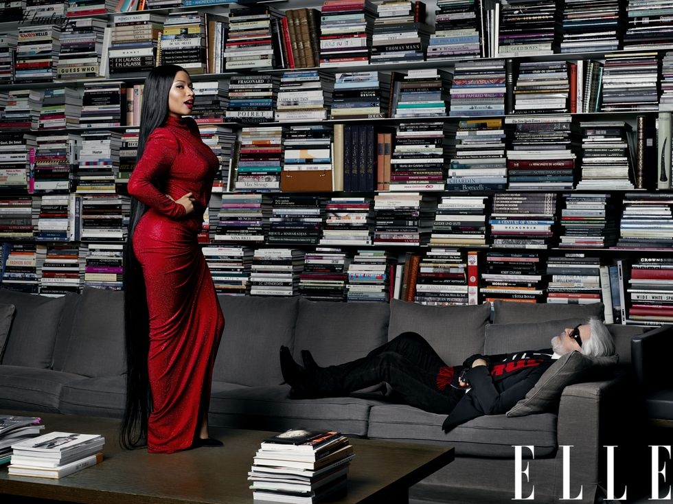 Nicki Minaj is A Fashion Killa For Elle Magazine! Photographed By The Legendary Karl Lagerfeld
