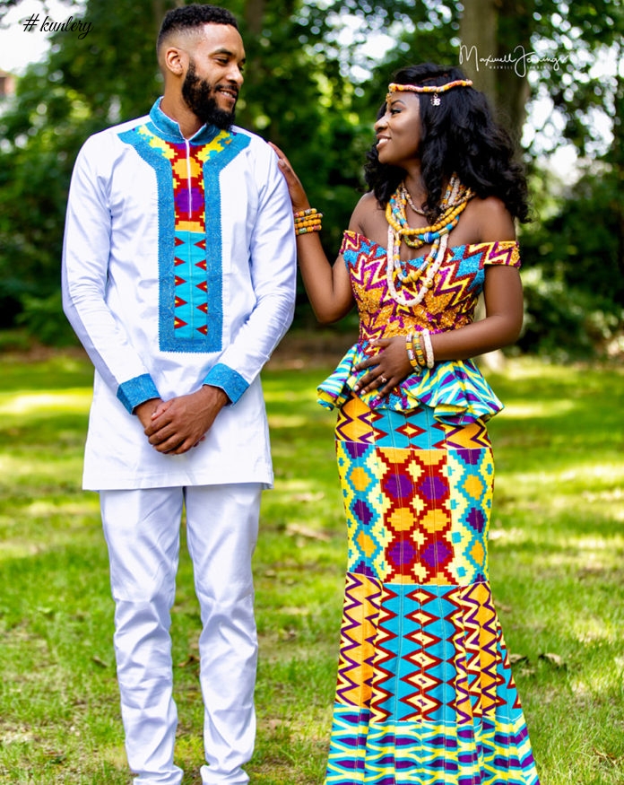 Fabulous Kente Bride Stuns In Fabulous Kente Dress On Her Union Day