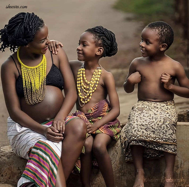 Ugandan Photographer Beautifully Captures The Life Of A Pregnant Wife & Mum In An African Village