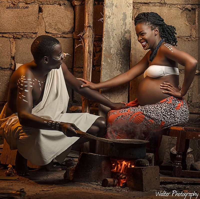 Ugandan Photographer Beautifully Captures The Life Of A Pregnant Wife & Mum In An African Village