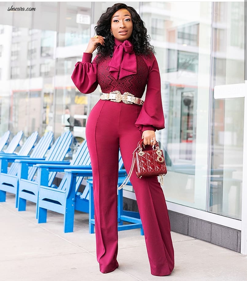 Proud Mum & Style Girl Chic Ama Serves Us Nothing But Extraordinary Red Fashion Fantasies