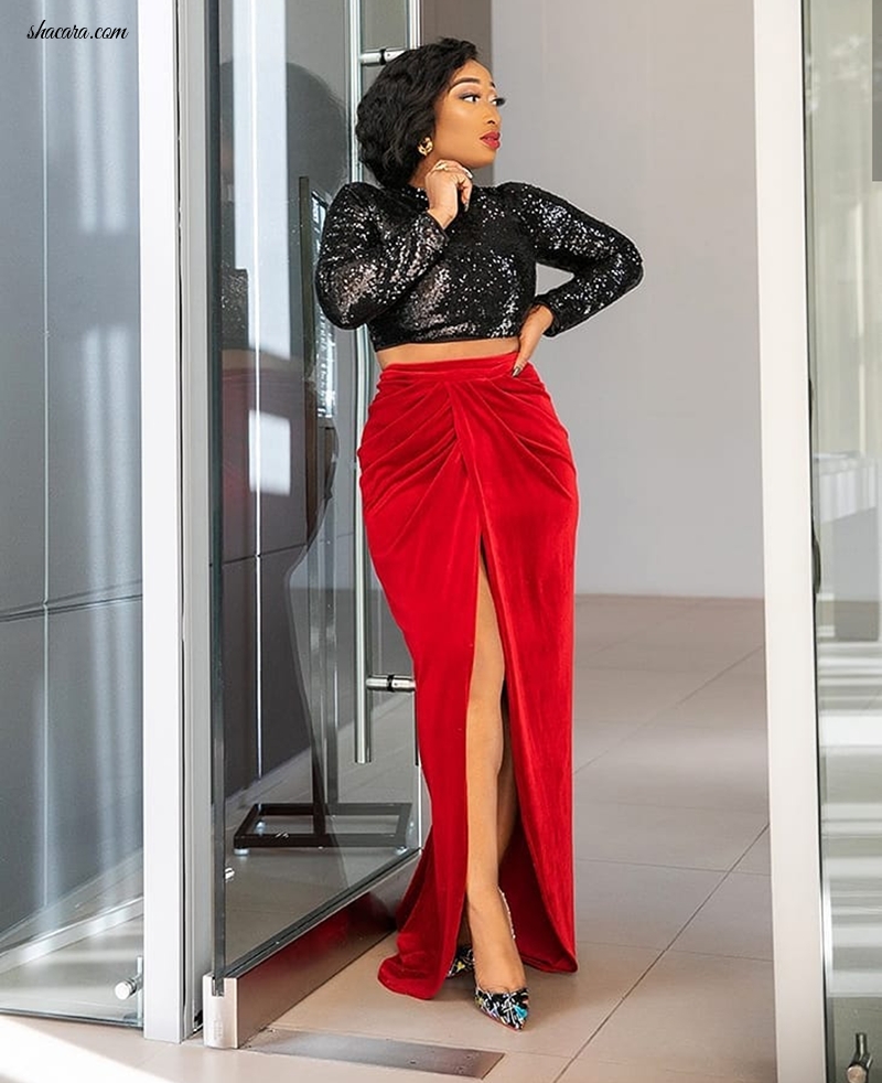 Proud Mum & Style Girl Chic Ama Serves Us Nothing But Extraordinary Red Fashion Fantasies