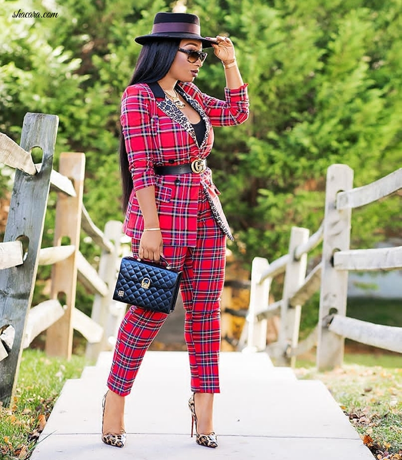 Proud Mum & Style Girl Chic Ama Serves Us Nothing But Extraordinary Red Fashion Fantasies