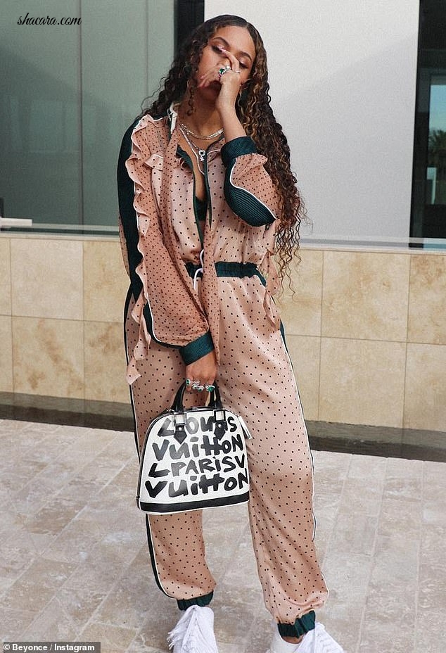 Beyonce Rocks A Polka Dot Jumpsuit And Diamonds Galore In Latest Sultry Shoot