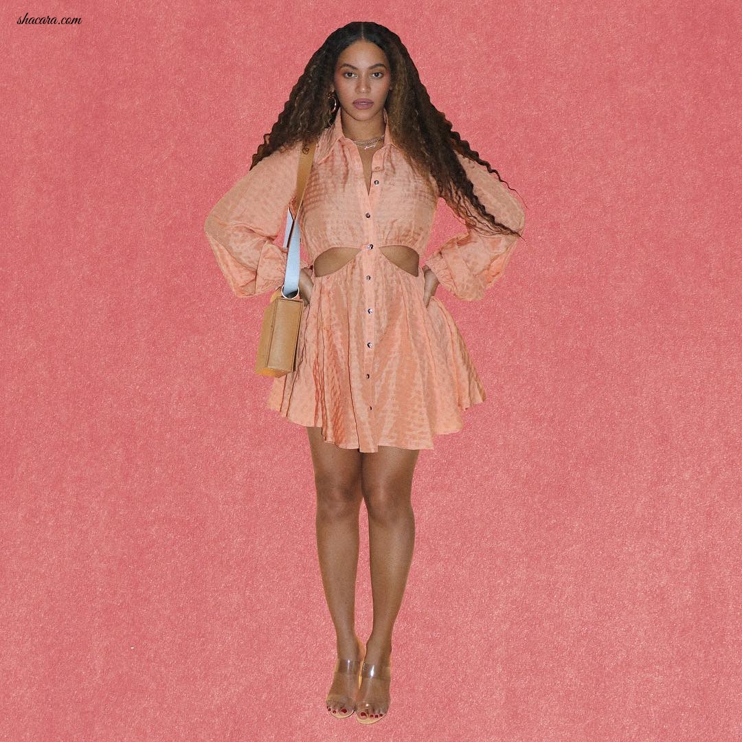 Slay Mama! Beyonce Stuns Instagram In Two Peach Coloured Ensembles