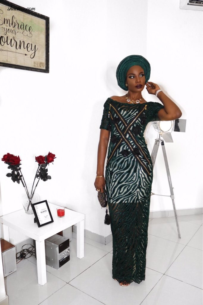 Seyi Shay Defines Elegance In Stunning Green Number By Mile Mosun