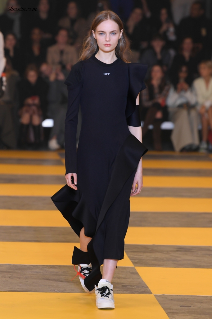 Paris Fashion Week: Off-White’s RTW Fall 2019 Was A Mixture Of Minimalism And Glamour